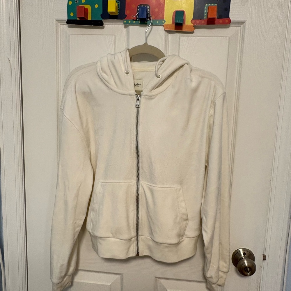 Abercrombie & Fitch velvet zip up Hoodie